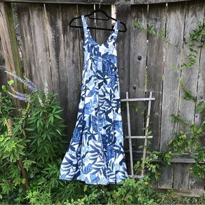 Goa Beachwear Blue Print Maxi Dress S